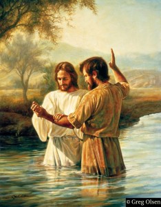 Juan el Bautista con Jesús